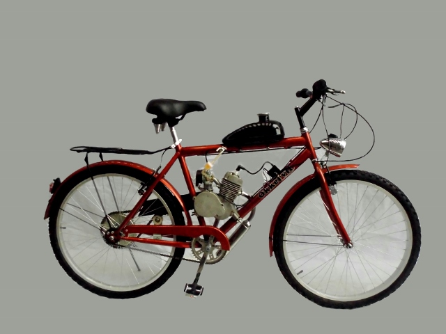 Велосипед с мотором Okkervil ОК-32006 зел./син./кр.