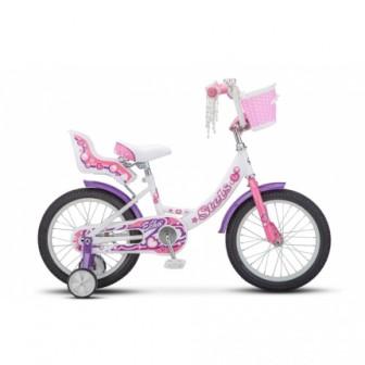 Велосипед STELS ECHO 16"   9.5" Белый/розовый V020